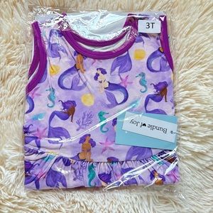 Bundle of Joy Purple Mermaid Under the Sea twirl dress 3T NWT